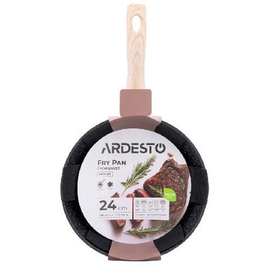 Сковорідка глибока Ardesto Midori 24 см, чорний, алюміній