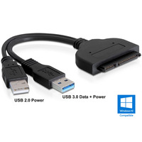 Переходник USB 3.0 --> SATA III 2.5" 7+15pin OEM