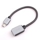 Перехідник USB 3.1 Type-C  --> USB (OTG) OEM, кабель 0.2м, оплетення