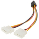 Кабель живлення для відеокарти  6-pin to 2x4-pin F Molex