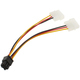 Кабель живлення для відеокарти  6-pin to 2x4-pin F Molex