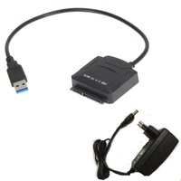 Перехідник USB 3.0 --> SATA III (F) 2.5"/3.5" 7+15pin з БЖ