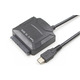 Перехідник USB3.1 Type-C --> SATA III (F) 2.5"/3.5" 7+15pin з БЖ