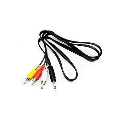 Кабель аудіо/відео Jack 3.5mm M -> 3 x RCA M, 3.0м