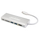 Док-станція USB3.1 Type-C --> HDMI/USB 3.0x2/RJ45/SD/PD 60W Hub 7-in-1 Manhattan