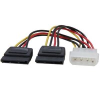 Кабель питания Molex 4 pin - 2 x SATA power Female