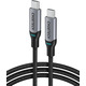 Кабель Choetech USB Type-C – USB Type-C (M/M), 1.8 м, Grey (XCC-1002)