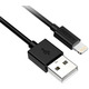 Кабель USB AM-Lightning M, 1.2м, MFi 2.4A, черный Choetech