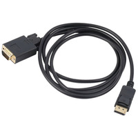 Кабель DisplayPort M - VGA M, 1.8м чорний