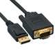 Кабель DisplayPort M-VGA M, 1.8м черный