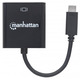 Перехідник USB3.1 Type-C --> VGA (F), чорний, Manhattan