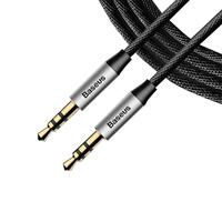 Кабель AUX Audio TRS M/M 1.0 м Yiven Audio Cable M30 серебряно-черный Baseus