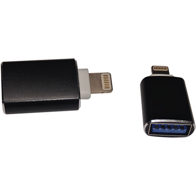 Переходник OTG Lightning – USB 3.0 AF Black