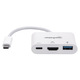 Док-станція USB3.1 Type-C --> HDMI/USB 3.0/PD 60W 4-in-1 White Manhattan