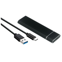 Зовнішня кишеня до M.2 на Type-C USB 3.1 (F) Gen2, 10 Gb/s, 2TB, B key NGFF Black