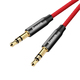 Кабель AUX Audio TRS M/M 1.0 м Yiven Audio Cable M30 червоно-чорний Baseus