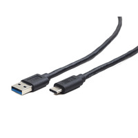 Кабель USB3.1 AM-Type-C M, 1.5 м, Kingda, 5Gbps, чорний