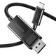 Кабель USB 3.1 Type-C M - DisplayPort M V1.4, Thunderbolt 3, 1.8m 4K@60Hz PVC, черный Choetech