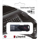 USB Flash Kingston DataTraveler Exodia Onyx 128GB USB3.2 Gen 1 Black, Retail