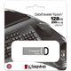 USB Flash Kingston  DataTraveler Kyson Metal 128GB USB3.2 Gen 1 Silver/Black, Retail