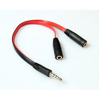 Перехідник аудіо Jack 3.5mm M 4pin -> 2 Jack 3.5mm F (Audio+MIC)