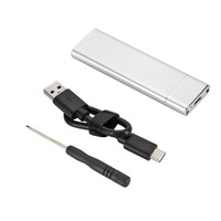 Внешний карман M.2 на Type-C USB 3.1 (F) Gen2, 10 Gb/s, 2TB, B key NGFF Silver