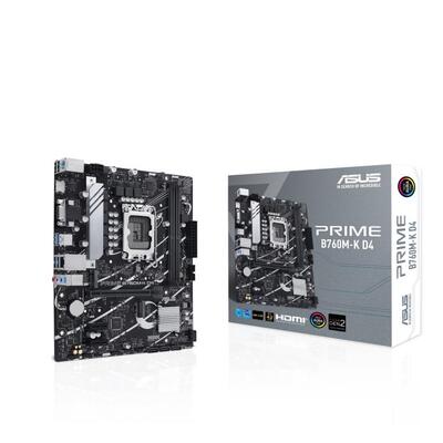 Материнская плата ASUS PRIME B760M-K D4 s1700 B760 2xDDR4 M.2 HDMI D-Sub mATX