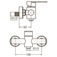 Змішувач HT Ø35 для душа SS AQUATICA HT-1D171P (9719301)