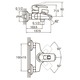 Смеситель KM Ø35 для ванны литой AQUATICA KM-1C133C (9740200)