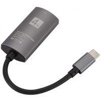 Переходник USB3.1 Type-C --> HDMI(F), 4K 30HZ, кабель 0.1м, черный