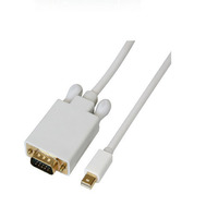 Кабель Mini DisplayPort M - VGA M 1.8м білий