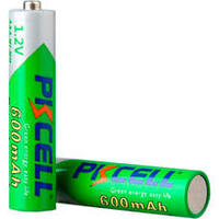 Аккумулятор AA 600mAh, 1.2V Ni-MH, RTU rechargeable battery, PKCELL, 4pcs/card