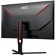 TFT 31.5" AOC U32G3X, 4K UHD IPS 144Гц, 1мс, HDMIx2, DPx2, черный с красным