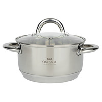 Каструля OSCAR CHEF 22 см (4.6 л) з кришкою (OSR-2000-22/n)