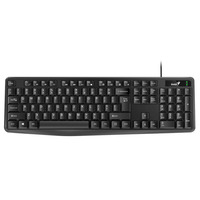 Клавиатура мембранная Genius KB-117, 104key, USB-A, EN/UKR/RU, черный