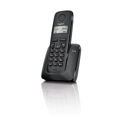 Радиотелефон DECT Gigaset A116, черный