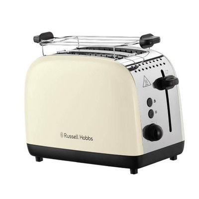 Тостер Russell Hobbs Colours Plus 1600Вт, подогрев, размораживание, металл., бежевый