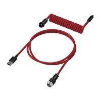 Кабель HyperX USB-A – USB-C, спіральний, 1.37 м Red/Black (6J677AA)