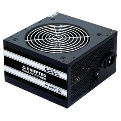 Блок питания CHIEFTEC Smart (400W), >85%, 120мм, 1xMB 24pin(20+4), 1xCPU 8pin(4+4), 2xMolex, 3xSATA, 1xPCIe 8pin(6+2)