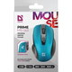 Миша DEFENDER (52054) Prime MB-053, 6D, 800-1600dpi, TURQUOISE, wireless, silent