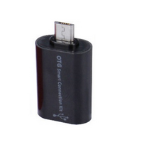 Перехідник OTG micro USB 2.0 M - AF, чорний, RTL