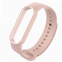 Ремінець для фітнес браслету Mi Band 5/6/7 Silicone, Sand Pink