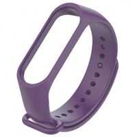 Ремешок для фитнеса браслета Mi Band 5/6/7 Silicone, Light Violet