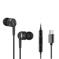 Навушники ERGO VM-735 Type-C Earphones Чорний