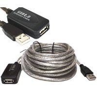 Кабель USB AM-AF (продовжувач),10.0 м, активний, RTL