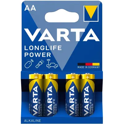 VARTA HIGH ENERGY/LONGLIFE POWER AA BLI 4 ALKALINE Батарейка