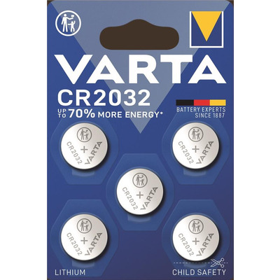 Батарейка VARTA литиевая CR2032 блистер, 5 шт.