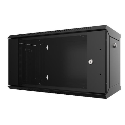 Шкаф MIRSAN 19", 9U, WTC, 565x600 мм, максимально 80 кг, черный