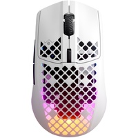 Мышка SteelSeries Aerox 3 Wireless Snow, RGB, 18000dpi., 6кн., белая