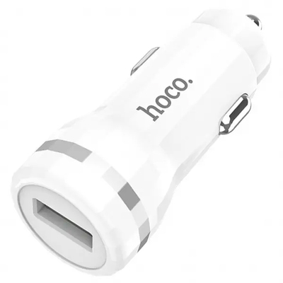 Автомобильное зарядное устройство для Hoco Z27A Staunch (1USB 3A 18W) QC3.0 White (S15250)